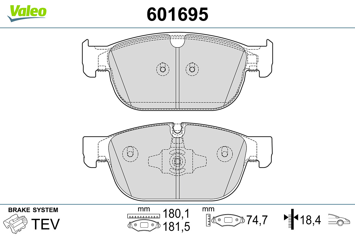 BRAKE PADS VOLVO S90 II FR